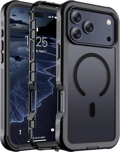 Vista 123 de jaroco - Funda magnética compatible con MagSafe para iPhone 11 de 6.1 pulgadas; protección de grado militar contra caídas, de doble capa