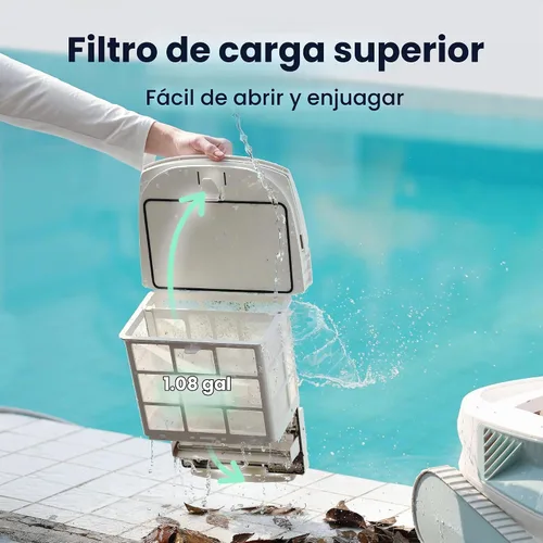 Vista 7 de Chasing Hydro 4 SE - Aspiradora de piscina para piscinas enterradas, robot limpiador para piso, pared y línea de flotación, siempre limpia, nunca se