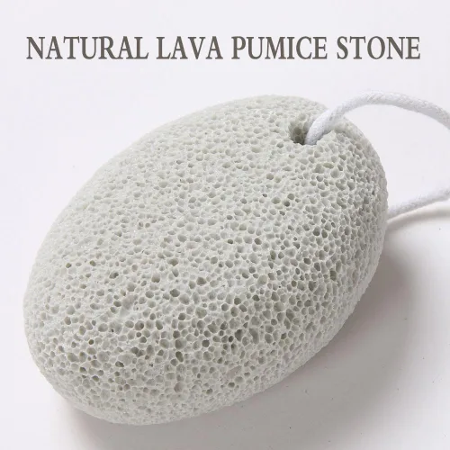 Vista 3 de 2 piezas de piedra pómez natural para pies, herramientas de pedicura de lava Borogo, removedor de callos de piel dura para pies y manos, elimina
