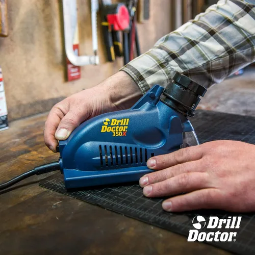 Vista 6 de Drill Doctor DD350X Afilador de brocas - 3/32" a 1/2" - Afilador eléctrico - Alta velocidad y portátil - para acero, mampostería, carburo y brocas
