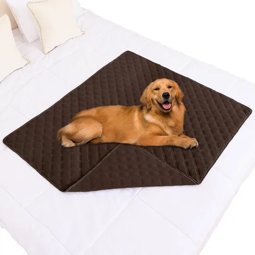 Vista 195 de Smiry Funda Impermeable para Cama de Perro Manta para Mascotas, Manta Suave y Lavable para Perros para Muebles Cama Sofá Sofá Reversible, a Cuadros