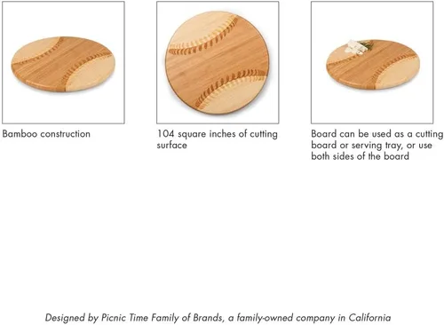 Vista 7 de PICNIC TIME NCAA Arizona Wildcats Homerun! Bamboo Cutting Board with Team Logo