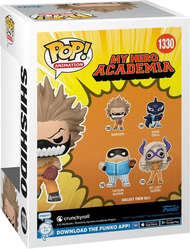 Vista 3 de Funko Animación: My Hero Academia - Hero League Béisbol, Shishido