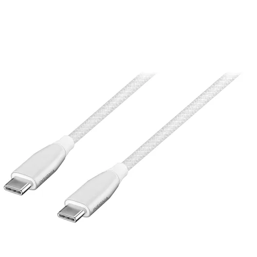 Vista 63 de Insignia Cable trenzado USB-C a USB-C (5 pies, morado claro)