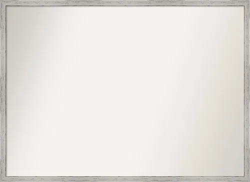 Vista 117 de Amanti Art Espejo de baño blanco para sobre el fregadero, 22 x 45 pulgadas, espejo de tocador rectangular blanco Lucie, marco de madera moderno
