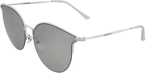 Vista 2 de Balenciaga Gafas de sol unisex para adultos, blanco, gris, BB0021SK-30006645-006