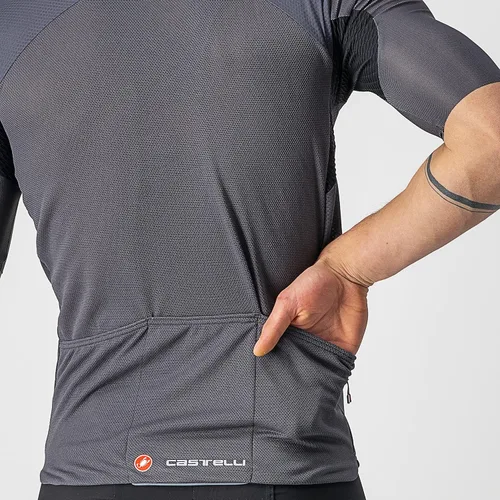 Vista 3 de Castelli Camiseta Endurance Elite para hombre para ciclismo de carretera y grava, talla L