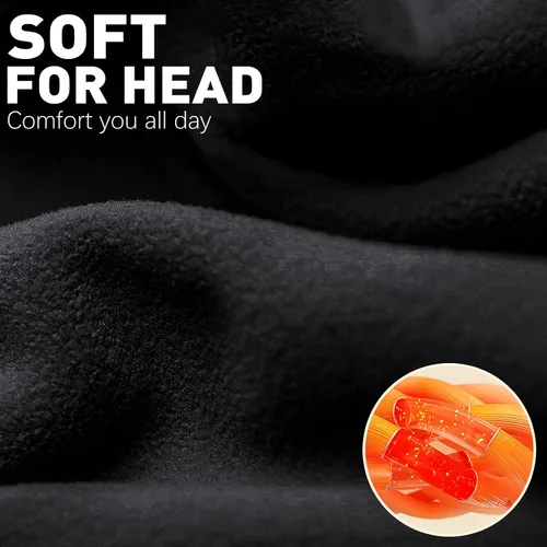 Vista 4 de JOEYOUNG Calentadores de orejas de forro polar para hombres, mujeres y niños, diadema de invierno, orejeras para clima frío, correr, ciclismo, esquí