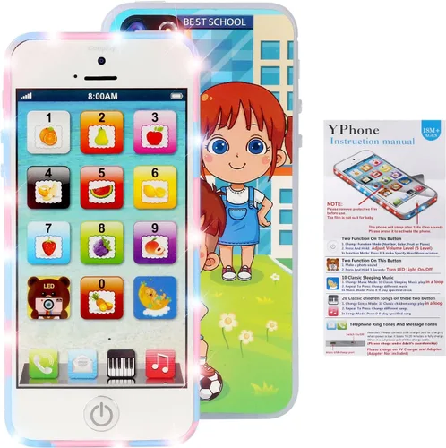 Vista 4 de Teléfono IPhone de juguete Durherm recargable por medio del puerto USB.