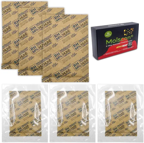 Vista 31 de Wisesorb Paquetes de control de humedad bidireccionales 49% para guitarras e instrumentos de madera - Absorbentes de humedad de 70g
