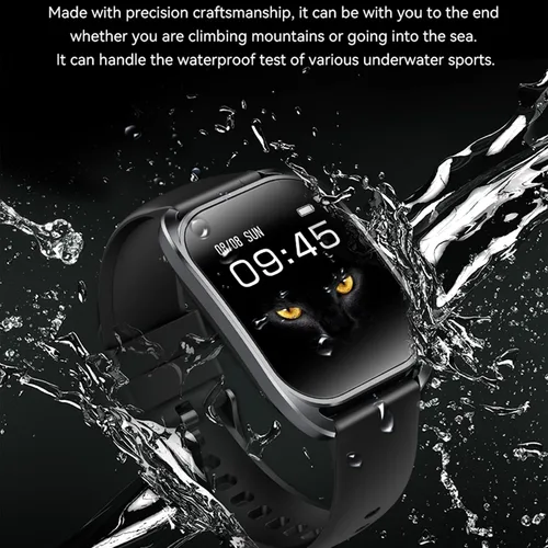 Vista 6 de Relojes inteligentes para hombres (respuesta/hacer llamadas), reloj de monitor de fitness HD con pantalla curvada de 2.01 pulgadas con monitor