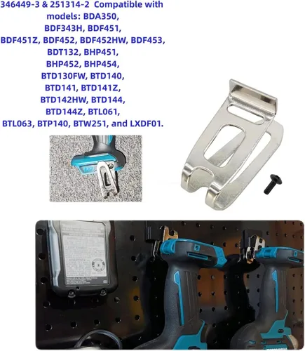 Vista 3 de BLOLACDZ Paquete de 5 pinzas y tornillos para cinturón 346449-3 251314-2