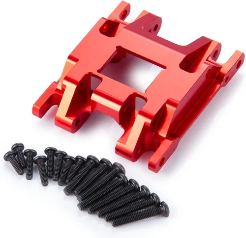 Vista 8 de Protector de armadura de chasis de eje central de aleación de aluminio RC para TRX4M actualizaciones 1/18 escala RC Crawler Car, negro