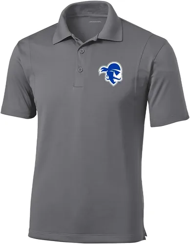 Vista 103 de Polo atlético de micro piqué NCAA para hombre Prime con cuello propio