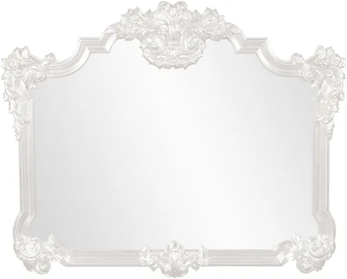 Vista 16 de Howard Elliott - Espejo decorativo rojo Talida antiguo para pared, gran punto focal rectangular, para dormitorio, sala de estar y tocador, espejo