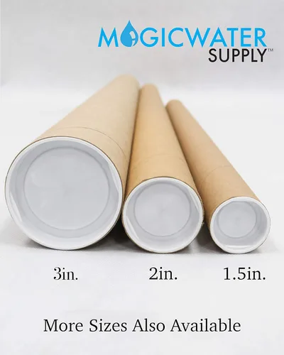 Vista 3 de MagicWater Supply Tubo de correo – 2 x 12 pulgadas – Kraft – 1 paquete – para envío y almacenamiento de carteles, artes, manualidades y documentos