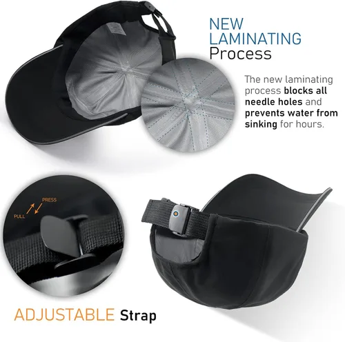 Vista 5 de Gorra de béisbol de golf impermeable para hombre resistente al viento sin estructura UPF50 para exteriores para mujer gorra deportiva ajustable