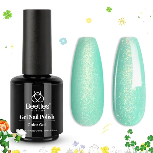 Vista 49 de Beetles - Esmalte de uñas de gel azul, 0.5 onzas líquidas, esmalte de gel azul profundo, efecto translúcido, esmalte de uñas neutro que se absorbe