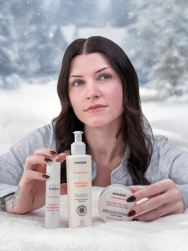 Vista 9 de Sonage Bare Essentials - Limpiador hidratante, almohadillas de ácido glicólico Glow To Go y aceite facial nutritivo Vitality Rutina perfecta