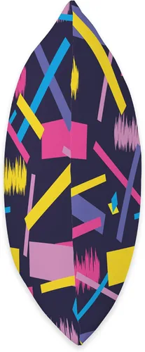 Vista 2 de 80s 90s Geometric Abstract Memphis Pattern Graphic Fashion Throw Pillow
