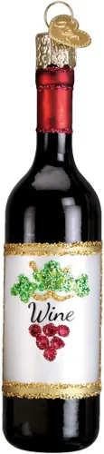 Vista 7 de Old World Christmas Napa Valley - Adorno de vidrio soplado para árbol de Navidad, decoración navideña hecha a mano, colección de bebidas para adultos