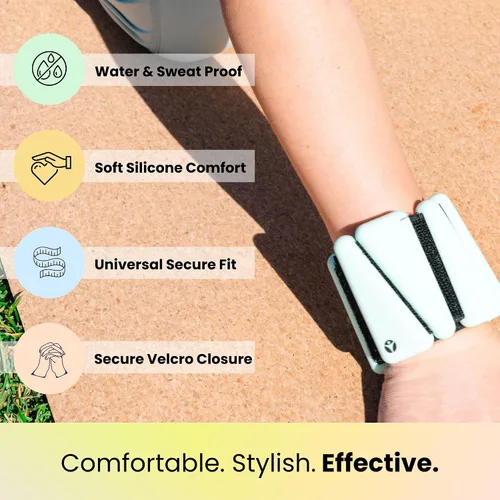 Vista 7 de OmWeights: pesas de muñeca y tobillo para mujeres y hombres, eleva tus entrenamientos con brazaletes pesados, pesas de tobillo para cardio, yoga