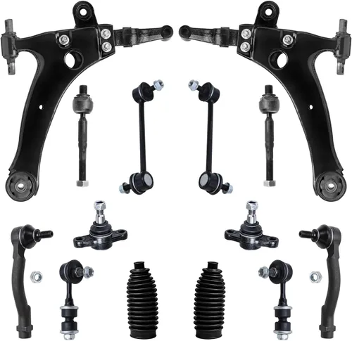 Vista 159 de Detroit Axle - Kit de suspensión frontal de 15 piezas para Jeep Grand Cherokee 99-04 1999 2000 2001 2002 2003 2004, brazos de control superior e