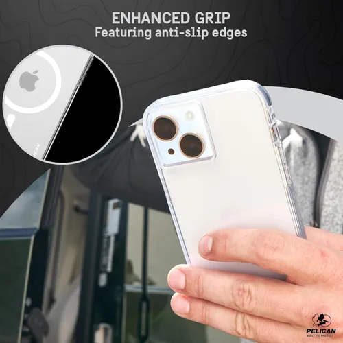 Vista 6 de Pelican Ranger Series - Funda para iPhone 15 Plus de 6.7 pulgadas [compatible con MagSafe] [antiamarillento] Funda magnética para teléfono
