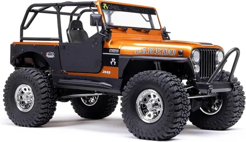 Vista 16 de Axial 1/10 SCX10 III Jeep CJ-7 4X4 RTR cepillado RC Rock Crawler, cobre