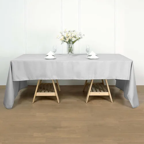 Vista 25 de Efavormart - Mantel rectangular, 60 x 102 pulgadas, resistente a las manchas y a las arrugas, lavable, mantel decorativo oblongo de tela de Amatista