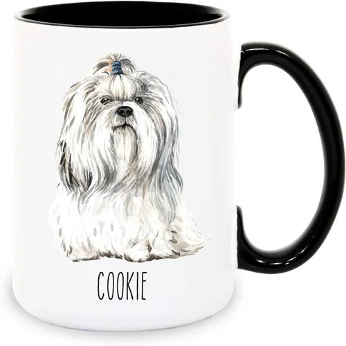 Vista 8 de Tazas de café personalizadas Beagle con nombre para mamá y papá de perro - Regalos personalizados para mejores amigos - Regalo para abuela y abuelo