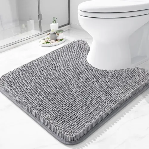 Vista 134 de Arotive Alfombras de baño de felpilla extrasuaves y absorbentes, de 24 x 16 pulgadas, lavables a máquina, parte trasera de goma antideslizante