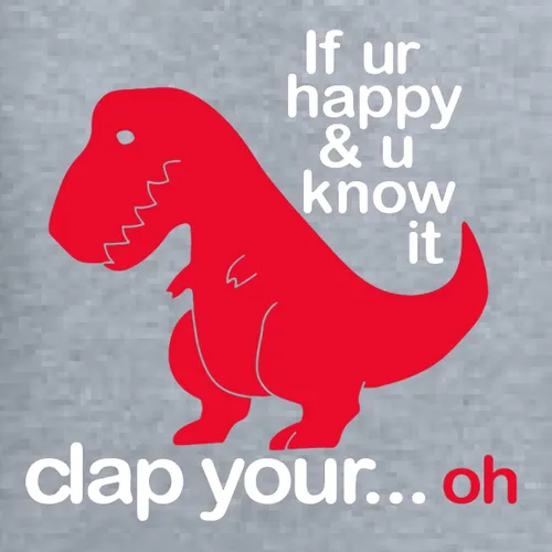 Vista 46 de Wild Bobby Sudadera con capucha unisex con estampado "If You're Happy and You Know it" de Dinausor