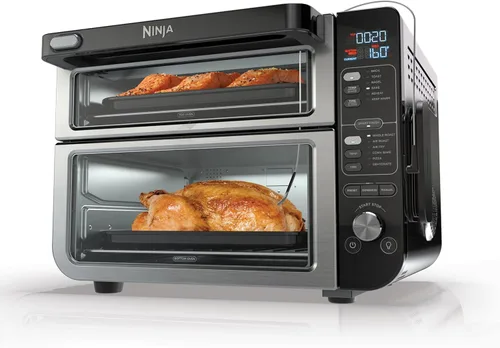 Vista 15 de Ninja DT251 Foodi 10 en 1 Smart XL - Horno de freír de aire, hornear, asar, tostar, asar, tostadora digital, termómetro, convección envolvente