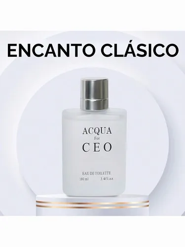 Vista 3 de A CENTER Colonia para Hombre Eau De Toilette EDT Spray Acqua CEO 3.4 onzas líquidas