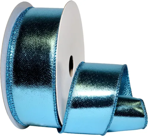Vista 9 de Morex Ribbon alámbrico Lamé cinta, 2 – 1/2" X 10 yd, color dorado