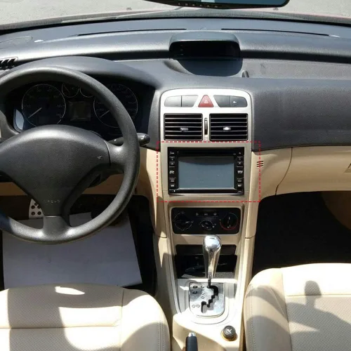 Vista 4 de Marco estéreo universal para coche, 7 pulgadas 2DIN coche Fascia Dash montaje kit marco 7.008 x 4.016 in