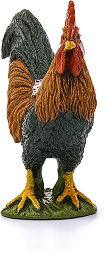 Vista 4 de Schleich Farm World, juguetes de animales de granja para niños y niñas, juguetes realistas de pájaros, figura de juguete de gallo, a partir de 3 años