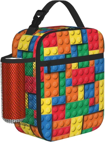 Vista 13 de Lonchera de camuflaje de camuflaje blanco y negro para adolescentes, niñas, niños, hombres y mujeres, bolsa de almuerzo portátil, lonchera aislada