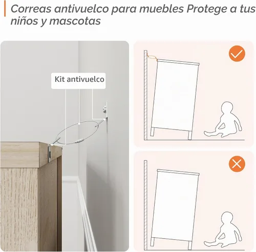 Vista 8 de WAMPAT - Escritorio de madera de 58 pulgadas con 4 cajones profundos y estación de carga, roble claro