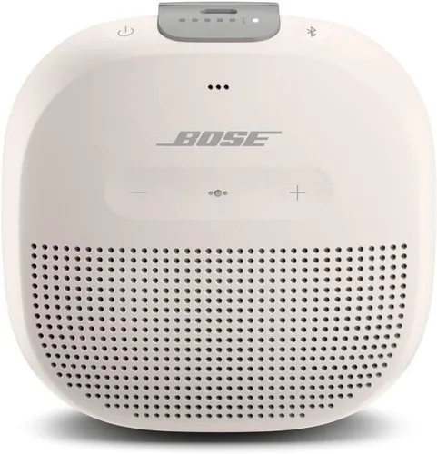 Vista 10 de Bocina SoundLink Micro de Bose con Bluetooth: Bocina pequeña portátil impermeable con micrófono, Azul Piedra