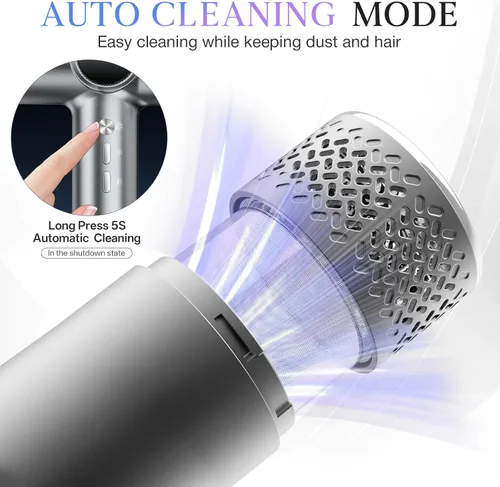 Vista 7 de Secador de pelo con difusor – Secador profesional de alta velocidad de 1600 W con peine, secado rápido de 100,000 rpm, resultados de calidad