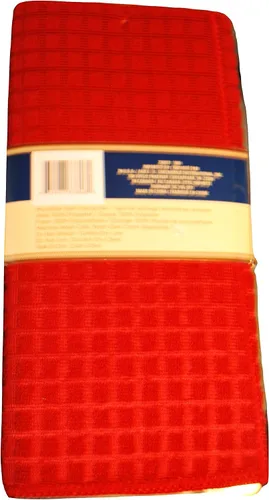 Vista 2 de Home Collection Alfombrilla de secado de platos roja - 12" x 18
