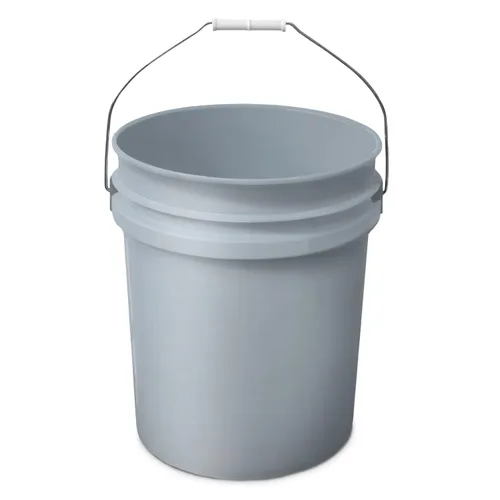 Vista 10 de EconoHome Contenedor de cubo negro de 5 galones sin tapa, asas de metal con agarre de plástico para un fácil transporte, fácil de apilar