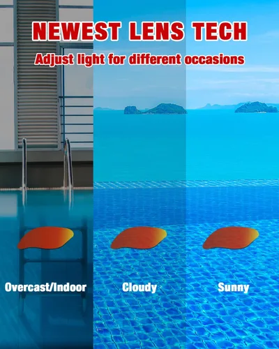 Vista 4 de XDX Gafas de natación para niños, gafas polarizadas con protección UV, antiniebla sin fugas para niños y jóvenes de 6 a 14 años