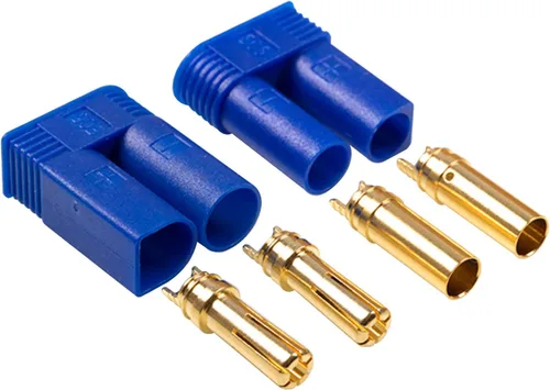 Vista 2 de 5 pares EC5 Conector de batería EC5 macho hembra 0.197 in Banana Plug Conector oro Bullet conector para RC ESC LIPO dispositivo de batería Motor