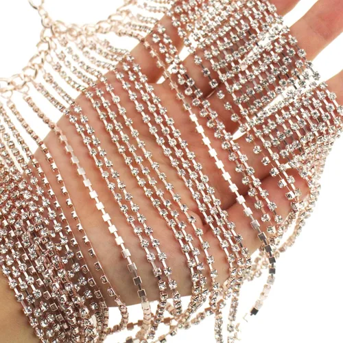 Vista 7 de Tipmant Máscara facial sexy para mujer, cadena con colgante de cristal para fiestas, baile, baile del vientre, escenario, cosplay, metal, dorado