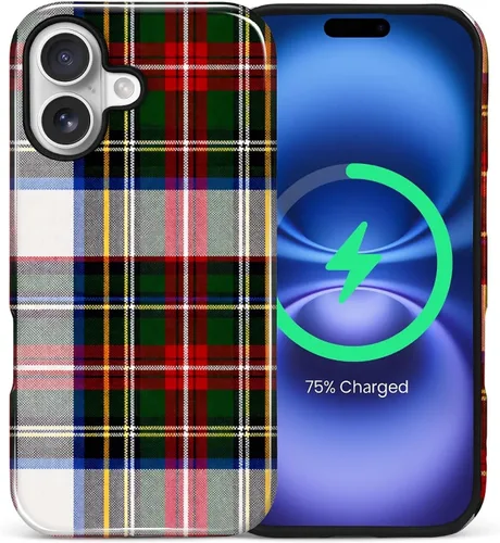 Vista 17 de Funda Compatible con iPhone 13/14 [Compatible con MagSafe] Protección de Doble Capa de Cáscara Dura Híbrida, Funda Magnética Protectora a Prueba