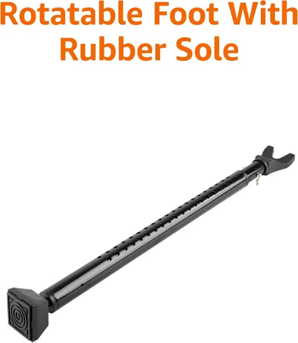 Vista 3 de [Usado] Amazon Basics Barra de seguridad para puerta, ajustable de 25 a 45 pulgadas, tapón de puerta de seguridad, para el hogar, apartamento