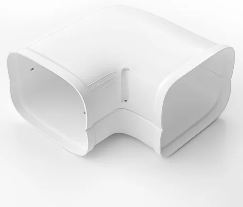 Vista 10 de Juego de cubierta de codo plano marrón, cubierta de nivel flexible, accesorios para acondicionadores de aire sin conductos y bombas de calor